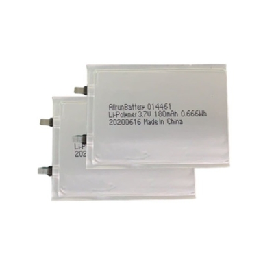 स्लिम LiPo बैटरी 3.7 V 180mAh लिथियम पॉलिमर बैटरी अल्ट्रा थिन 1mm
