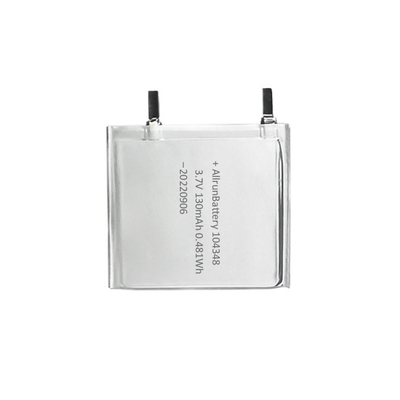 MP5 प्लेयर 3.7 V 130mAh अल्ट्रा थिन LiPo बैटरी लंबी साइकिल 104348