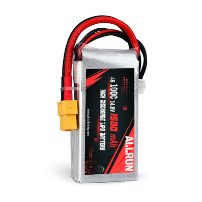 14.8V 4S 1500mAh LiPo बैटरी 100C हाई C रेट LiPo बैटरी पैक