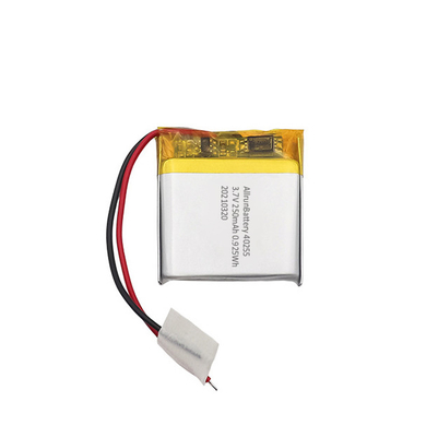 लाइट 3.7 V 250mAh LiPo बैटरी स्क्वायर लिथियम आयन पॉलिमर रिचार्जेबल बैटरी