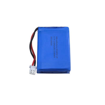 शक्तिशाली 3.7 V 2400mAh LiPo बैटरी 1S2P लिथियम पॉलिमर बैटरी पैक