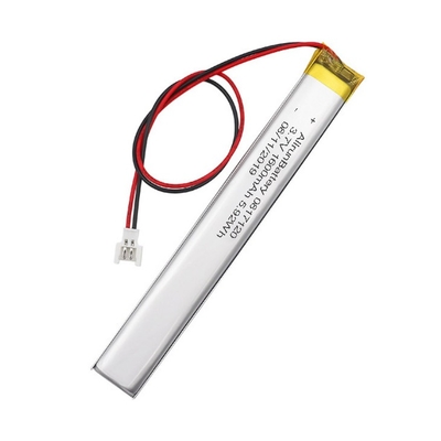 कस्टम ली पॉलिमर बैटरी 3.7V 1600mAh अल्ट्रा नैरो LiPo बैटरी