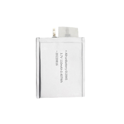 स्मार्ट कार्ड अल्ट्रा थिन LiPo बैटरी 110mAh 3.7V लंबी साइकिल लाइफ बैटरी