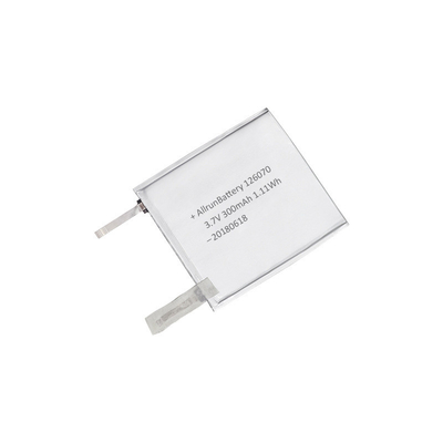MP5 प्लेयर के लिए OEM 1C 3.7V 300mAh अल्ट्रा थिन लिथियम पॉलिमर बैटरी