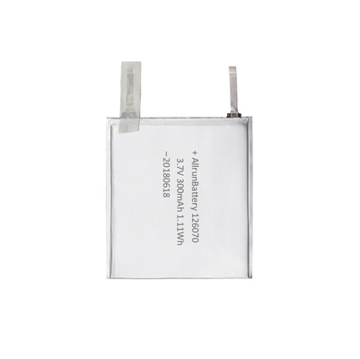 MP5 प्लेयर के लिए OEM 1C 3.7V 300mAh अल्ट्रा थिन लिथियम पॉलिमर बैटरी