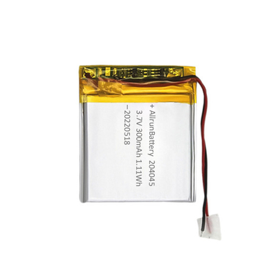 3.7V 300mAh अल्ट्रा थिन LiPo बैटरी कस्टम लिथियम बैटरी 204050