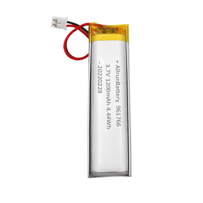 पोर्टेबल चिकित्सा उपकरणों के लिए 3.7V 1200mAh अल्ट्रा नैरो कस्टम ली-पॉलिमर बैटरी पैक