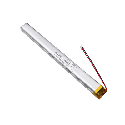 वॉयस रिकॉर्डर के लिए सुरक्षित 3.7V 1600mAh कस्टम LiPo बैटरी अल्ट्रा नैरो ली-पॉलिमर बैटरी