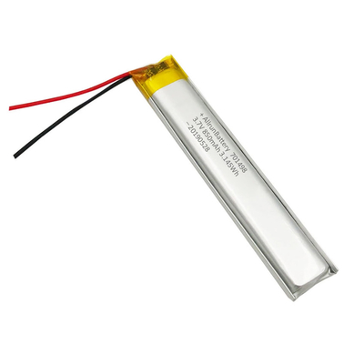 लाइट 3.7 V 850mAh LiPo बैटरी अल्ट्रा नैरो कस्टम LiPo बैटरी