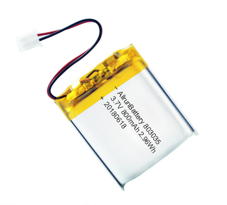 शक्तिशाली LiPo बैटरी 3.7 V 800mAh रिचार्जेबल ली पॉलिमर बैटरी पैक