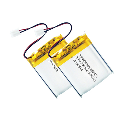 शक्तिशाली LiPo बैटरी 3.7 V 800mAh रिचार्जेबल ली पॉलिमर बैटरी पैक