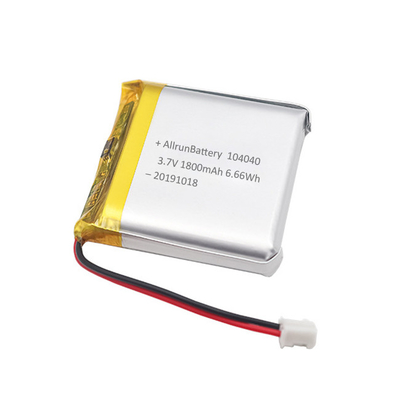 कस्टम रिचार्जेबल मेडिकल लिथियम बैटरी LiPo 3.7 V 1800mAh
