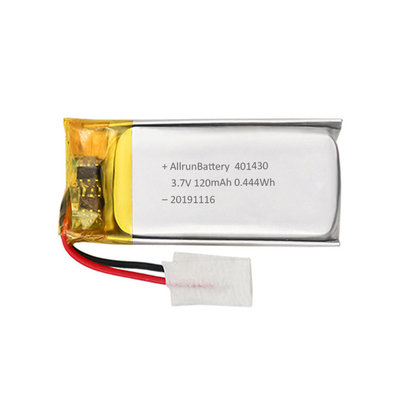 3.7V 120mAh LiPo बैटरी रिचार्जेबल कस्टम लिथियम पॉली बैटरी 1C