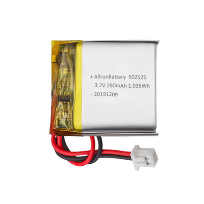 रिचार्जेबल कस्टम मेडिकल लिथियम बैटरी 3.7V 280mAh LiPo बैटरी