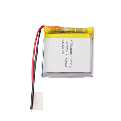 शक्तिशाली मेडिकल लिथियम बैटरी रिचार्जेबल 3.7 V 700mAh LiPo बैटरी