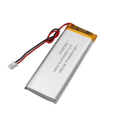 कस्टम आयत आकार की बैटरी रिचार्जेबल 3.7 V 2500mAh LiPo बैटरी