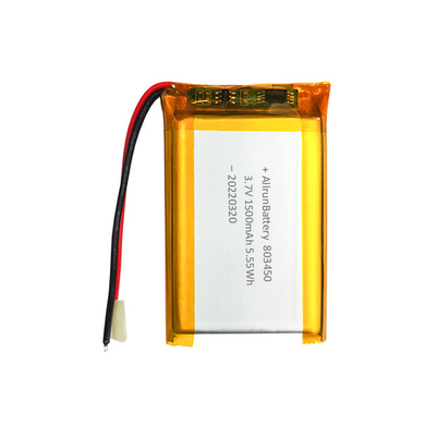 शक्तिशाली आयत आकार की बैटरी कस्टम 3.7 V 1500mAh LiPo बैटरी
