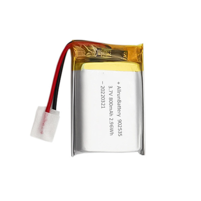 चिकित्सा उपकरणों के लिए रिचार्जेबल लाइट लीपो बैटरी 800mAh 3.7V 902535