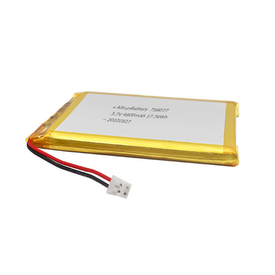 पतली लिथियम पॉलिमर बैटरी 3.7V 4800mAh आयत लिथियम आयन लिथियम पॉलिमर