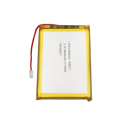 पतली लिथियम पॉलिमर बैटरी 3.7V 4800mAh आयत लिथियम आयन लिथियम पॉलिमर