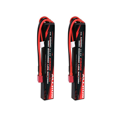 RC 100C 11.1V ली पॉलिमर बैटरी हाई C रेट 3S 1300mAh LiPo बैटरी