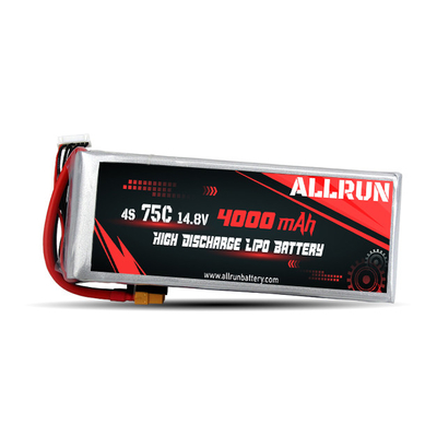 75C 4000mAh 4S LiPo बैटरी14.8V हाई C रेट LiPo बैटरी पैक
