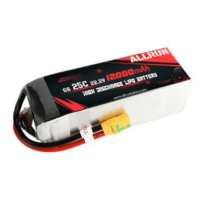 RC 25C 6S 12000mAh LiPo बैटरी 22.2V हाई C रेट बैटरी पैक