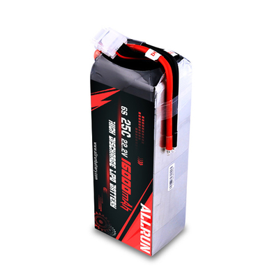 पावर टूल्स हाई डिस्चार्ज लीपो बैटरी पैक 25C 22.2V 6S 16000mAh