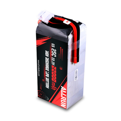 25C 6S 22000mAh LiPo बैटरी 22.2V हाई C रेट LiPo बैटरी पैक