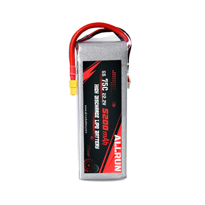 9048155 75C 22.2V 6S 5200mAh हाई डिस्चार्ज LiPo बैटरी पैक