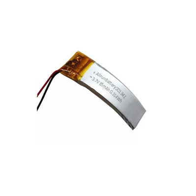 AR कर्व्ड LiPo बैटरी 85mAh 3.7 V रिचार्जेबल लिथियम बैटरी