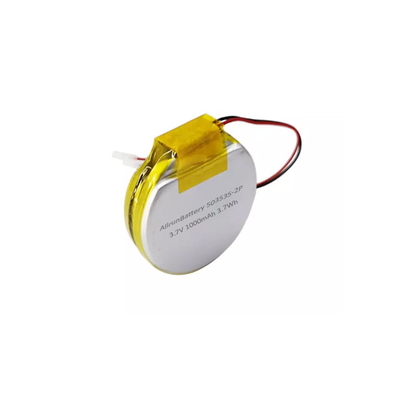 स्मार्टवॉच राउंड लीपो बैटरी पैक 1S2P 3.7V 1000mAh 503535
