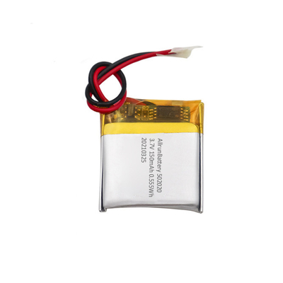 शक्तिशाली 3.7 V 150mAh रिचार्जेबल स्क्वायर LiPo बैटरी पैक 502020