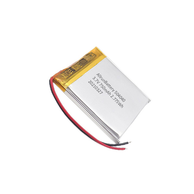 लाइट 3.7 V LiPo बैटरी 750mAh रिचार्जेबल स्क्वायर LiPo बैटरी पैक