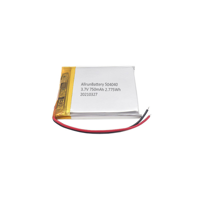 लाइट 3.7 V LiPo बैटरी 750mAh रिचार्जेबल स्क्वायर LiPo बैटरी पैक