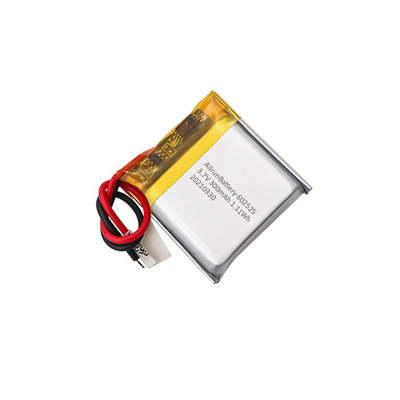 1C 3.7 V 300mAh लिथियम रिचार्जेबल पॉलिमर बैटरी पैक 602525