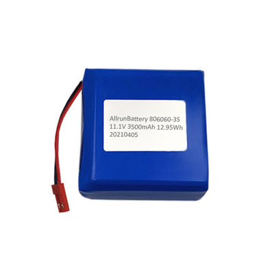 स्क्वायर 3500mAh 11.1 V मेडिकल लिथियम बैटरी पैक रिचार्जेबल