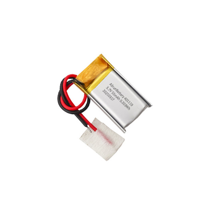 IoT स्मार्ट उपकरणों के लिए 1C 55mAh 3.7 V छोटी ली पॉली बैटरी 401119