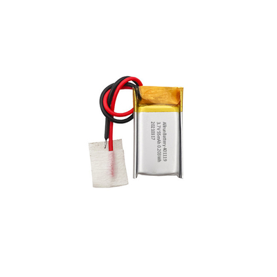 IoT स्मार्ट उपकरणों के लिए 1C 55mAh 3.7 V छोटी ली पॉली बैटरी 401119