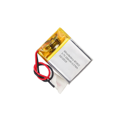 शक्तिशाली मिनी LiPo बैटरी 3.7 V 100mAh अल्ट्रा स्मॉल लिथियम पॉलिमर बैटरी