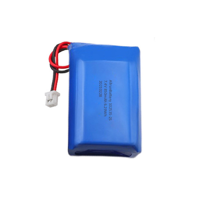 2S1P लिथियम बैटरी पैक शक्तिशाली 7.4 V 850mAh लिथियम पॉलिमर बैटरी