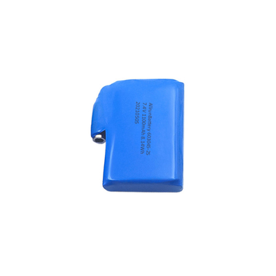 2S1P पहनने योग्य रिचार्जेबल बैटरी 1100mAh 7.4 V लिथियम पॉलिमर बैटरी पैक