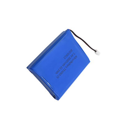 2S1P 7.4V 3000mAh मेडिकल लिथियम बैटरी पैक शक्तिशाली रिचार्जेबल
