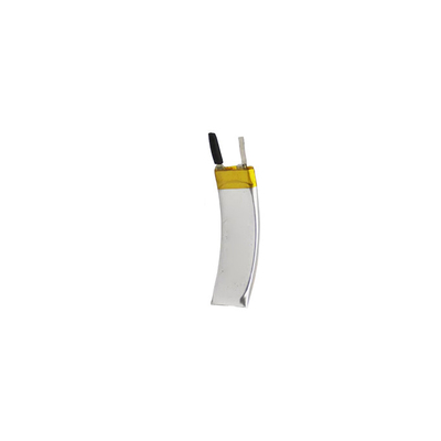 घुमावदार पहनने योग्य रिचार्जेबल बैटरी 3.7 V 80mAh LiPo बैटरी
