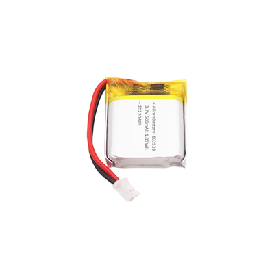 लाइट रेक्टेंगल आकार की बैटरी पोर्टेबल 3.7 V LiPo बैटरी 500mAh