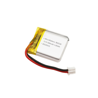 लाइट रेक्टेंगल आकार की बैटरी पोर्टेबल 3.7 V LiPo बैटरी 500mAh