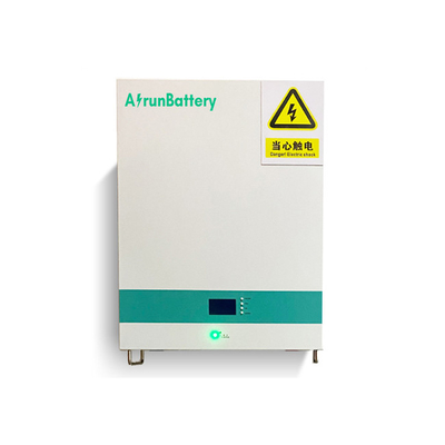प्रिज़मैटिक सेल वॉल माउंट Lifepo4 बैटरी RS485 / CAN 51.2V 100ah लिथियम बैटरी पैक