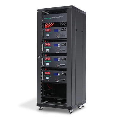 20KW 48V 51.2V एनर्जी स्टोरेज बैटरी पैक स्टैकेबल सर्वर रैक LiFePO4 बैटरी